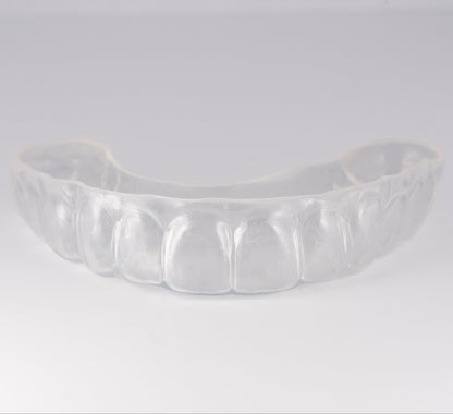 Clear Sports Mouthguard with Light Gray Background