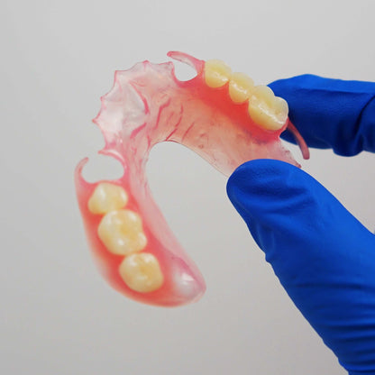 Holding a Flexible Partial Denture